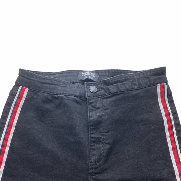 NWOT. Zara Trafaluc Black Denim Jeans. Size 8. - Picture 3 of 5
